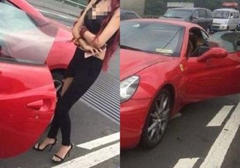 Mobilnya Ditabrak Ferrari dari Belakang, Pria ini Tidak Jadi Marah Malah Senang Bukan Kepalang saat Lihat Pengemudinya