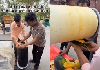 Viral Video Pembuatan Es Krim Serut Rasa Buah-Buahan Ala India yang Unik dan 'Kaya akan Zat Besi', Netizen: Pakai Tabung Knalpot Mobil?