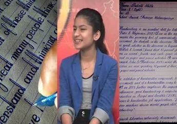 Tulisan Tangan Gadis ini Dinobatkan Paling Indah di Dunia, Hasilnya Rapi Seperti Ketikan Komputer!