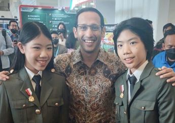 Bertemu Mendikbudristek Nadiem Makarim, Kakak Beradik Peraih 98 Medali Olimpiade Matematika Mischka dan Devon Bocorkan Kiat Berprestasi