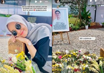 Rayakan Anniversary, Nabila Ishma Ziarah ke Makam Eril Hingga Kenang Momen Bersama