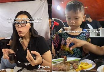 Viral Aksi Wanita Traktir Bocah Penjual Tisu Makan Steak, Reaksi sang Anak Auto Bikin Terharu: Makannya Kayak Orang Kaya