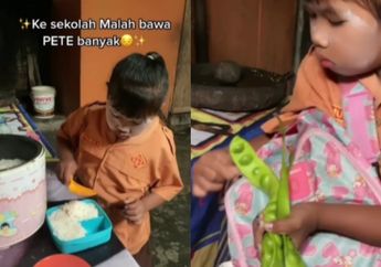 Viral Bocah Bawa Bekal Nasi dan Pete dalam Jumlah Gak Wajar, Alasannya Justru Bikin Netizen Terenyuh: Baik Banget