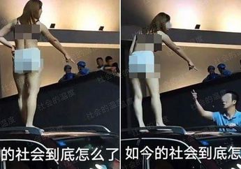 Cemburu Buta, Wanita Ini Ngamuk Lucuti Baju dan Naik ke Atap Mobil Usai Pergoki Suami Selingkuh, Aksinya Bikin Geger