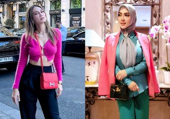 Adu Gaya Luna Maya VS Syahrini dengan Style Mirip Kenakan Paduan Sepatu Mewah dari Brand yang Sama, Keren Siapa?