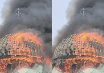 Masjid Jakarta Islamic Center Kebakaran, Asap Muncul dari Kubah!