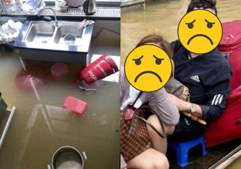 Gigit Jari Rumah Mewah Rp 13 M Miliknya Kerendam Banjir, Penyanyi Beken Ini Pasrah Ngungsi Naik Perahu Bersama sang Istri