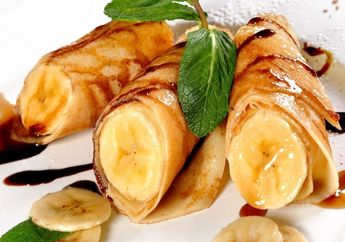Dijamin Nagih! Resep Crepe Pisang Karamel yang Murah dan Mudah Dibuat, Cocok untuk Bekal Sekolah si Kecil 