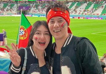 Dulu Bareng Ayah, Via Vallen Kini Nonton Piala Dunia 2022 Bersama Suami, Rela Datang Lebih Awal Demi Lihat Pemain Idolanya