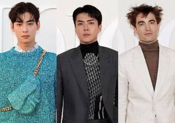 Girang Ketemu Cha Eunwoo ASTRO, Sehun EXO sampai Cuek Lewati Robert Pattinson di Acara Dior