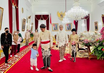 Jan Ethes dan Sedah Mirah Gandengan Tangan Pimpin Rombongan, Cucu Presiden Jokowi ini Ngambek Tak Mau Pakai Beskap di Pernikahan Kaesang