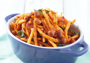 Resep Kering Kacang Aroma Jeruk, Lauk Kering Untuk Pelengkap Makan Siang Dengan Aroma Sedap
