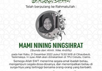 Ibunda Nike Ardilla Meninggal Dunia, Karangan Bunga Penuhi Rumah Almarhumah, Ada dari Ita Purnamasari hingga Paramitha Rusady