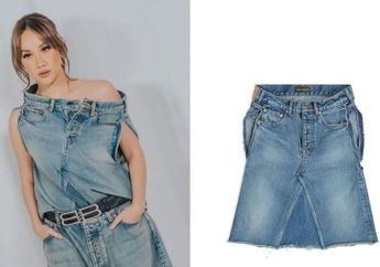 Pakai Celana Jeans Nyentrik Rp 24 Juta Sampai Leher, Gaya Bunga Citra Lestari Jadi Sorotan Netizen: Yang Cantik Mah Bebas!