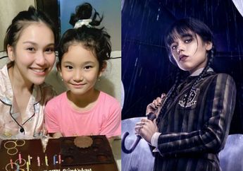 Ayu Ting Ting dan Putrinya Cosplay Jadi Wednesday Addams, Rumahnya di Gang Sempit Disulap Super Meriah Demi Pesta Ultah Bilqis