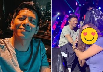 Fans Berat Ariel NOAH, Pedangdut Ini Teriak Histeris Saat Disamperi Boriel dari Atas Panggung, Tengok Aksi Hebohnya