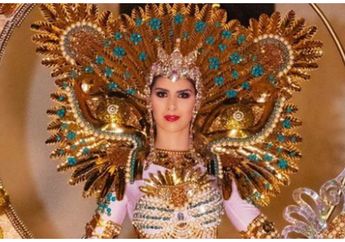 Miss Guetemala Ivana Batchelor Tampil Bersinar Pakai Busana Rancangan Desainer Indonesia di Miss Universe 2022