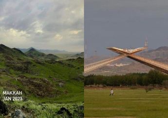 Gurun Tandus Mendadak Jadi Lahan Subur, Warga Arab Saudi Geger dengan Kemunculan Danau Seluas Hampir 600 Km