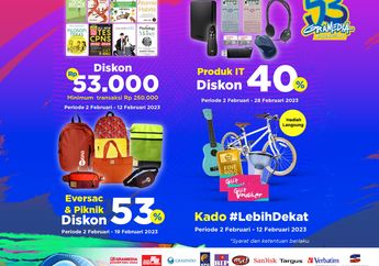 Promo Serba 53 di HUT ke-53 Gramedia: Modal Unduh MyValue Bisa Dapat Beragam Mega Diskon dan Hadiah Tanpa Undian