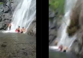 Innalillahi Wa Innailaihi Rojiun, Viral Video Tanah Longsor di Air Terjun Nganjuk Timpa Wisatawan, 1 Orang Tewas!