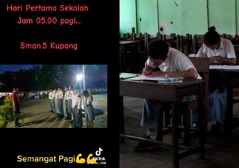 Murid SMA di NTT Masuk Sekolah Jam 5 Pagi, Begini Momen Upacara Bendera yang Digelar saat Langit Masih Gelap, Netizen Sindir Gubernur