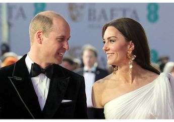 Memukau! Fashion Kate Middleton dengan Gaun Putih Model One Shoulder