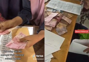 Viral Video Unboxing Gaji Guru Honorer, Tetap Senang Meski Nominalnya Bikin Nyesek