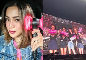 Ngaku FOMO, Lihat Gaya Jessica Iskandar saat Nonton Konser Blackpink