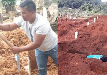 Anti Hedon, Polisi di Samarinda Ini Tak Gengsi Nyambi jadi Tukang Gali Kubur, Alasannya Bikin Hati Adem