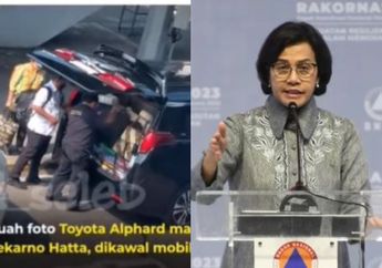 VIRAL Alphard Mewah Masuk ke Apron Bandara Soekarno Hatta, Ternyata Rombongan Sri Mulyani? Begini Faktanya