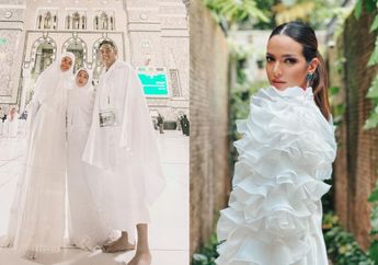 Nia Ramadhani Umroh Wakili Mendiang sang Ayah di Bulan Ramadan 2023, Gaya Syar'i Istri Ardi Bakrie di Mekkah Panen Doa