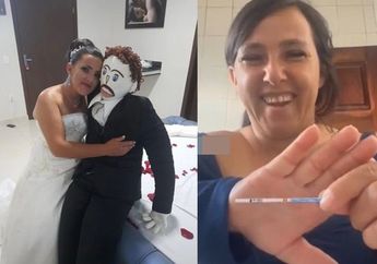 Padahal Nikahi Boneka, Wanita Ini Gak Bisa Tidur dan Makan Takut Suaminya Selingkuh, Kini Pamer Alat Tes Kehamilan 2 Garis Merah!