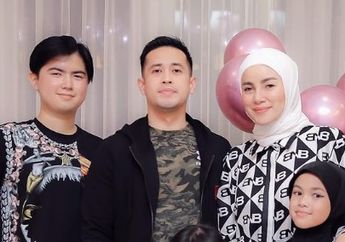 KOMPAK Sambut Lebaran Bareng, Olla Ramlan dan Aufar Hutapea Kembaran Baju Bersama Anak-anaknya, Netizen Auto Doakan Rujuk