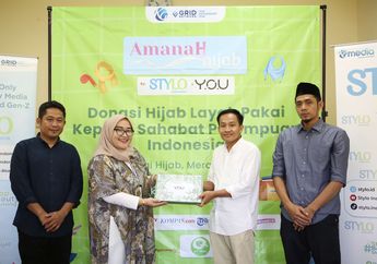 Alhamdulillah! Stylo Indonesia Bersama YOU Beauty Serahkan Donasi Amanah Hijab