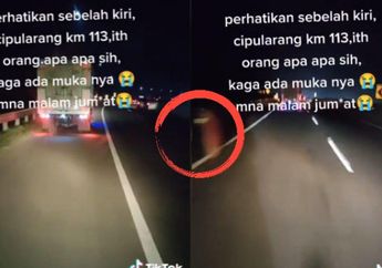 YA ALLAH Penampakan Sosok baju Merah Tanpa Wajah di Tol Cipularang KM 113, Reaksi Pengemudi Bikin Merinding