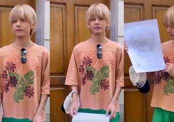 V BTS Bagikan Karikatur Dirinya yang Dibuat Seniman Jalanan Paris, Hasilnya Bikin ARMY Ngakak
