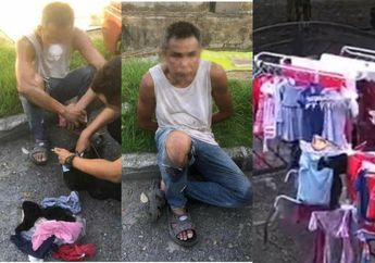 Mondar-Mandir Dekat Jemuran Tetangga, Pria Ditangkap Setelah Ketahuan Mencuri 25 Celana Dalam Wanita, Begini Nasibnya!
