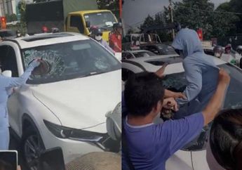 HEBOH Wanita Murka Langsung Hantam Kaca Mobil Suami Gunakan Helm, Fakta di Balik Kelakuannya Bikin Syok