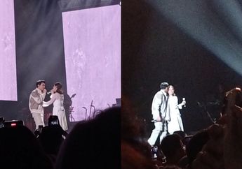 Afgan Cium Manis dan Peluk Rossa Setelah Minta Janda Yoyo Padi Nyanyi Dadakan di Atas Panggung Konser Afgan Evolution
