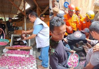 8 Penambang Emas Ilegal di Banyumas Gagal Diselamatkan, TKP Telah Berubah Jadi Makam, Tim SAR Lakukan Tabur Bunga dan Doa Bersama!
