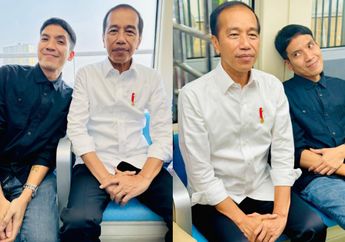 Desta Cengar-cengir di Samping Presiden Jokowi saat Naik LRT Jakarta, Ekspresi Mantan Suami Natasha Rizky Jadi Sorotan: Bikin Ngakak!