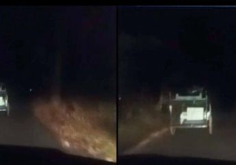 Video Viral, Gerobak Berhantu Ini Jalan Sendiri di Malam Hari Tanpa Pengemudi, Warga Tuban Auto Merinding