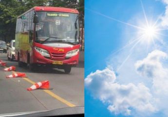 Video Viral Traffic Cone Meleyot Gegara Panas Ekstrem di Semarang Ternyata HOAX, BMKG: Kalau Mau Dibandingkan...