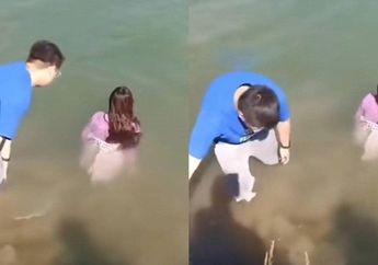 DRAMA ABIS! Pasangan Ini Viral Gegara Bertengkar Hebat hingg sang Istri Terjun ke Sungai, Endingnya Plot Twist