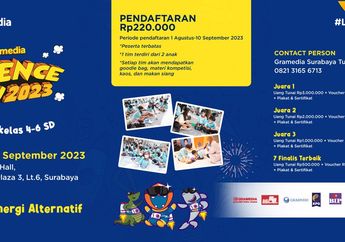 Dorong Minat Sains Anak, Gramedia Hadirkan Lomba Eksperimen Sains di Gramedia Science Day 2023 Surabaya, Catat Tanggalnya!
