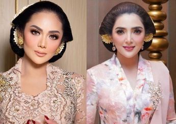 Adu Mewah Busana Kebaya Krisdayanti VS Ashanty saat Acara Mitoni Kehamilan Aurel Hermansyah, Mana Paling Cetar!