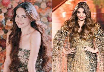 Cantiknya Tak Kebanting, Enzy Storia dan Aishwarya Rai Bikin Heboh saat Melenggang di Catwalk Paris, The Real Double Visual!