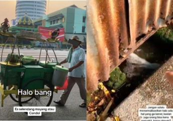Waduh! Penjual Es Dawet di Kemayoran Kepergok Cuci Tempat Es Pakai Air Got