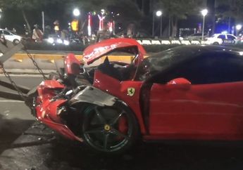 Pengemudi Ferrari Maut yang Tabrak 6 Kendaraan di Senayan Akhirnya Ditetapkan Sebagai Tersangka