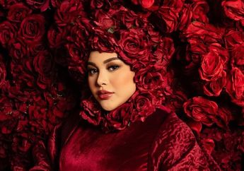 Aurel Hermansyah Pemotretan Kehamilan dengan Ribuan Mawar, Kecantikannya Gak Kalah dari Bunga!